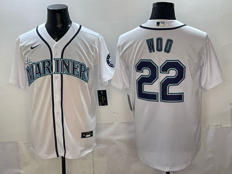 Men Seattle Mariners #22 Woo White Game 2026 Nike MLB Jersey style 002->seattle mariners->MLB Jersey